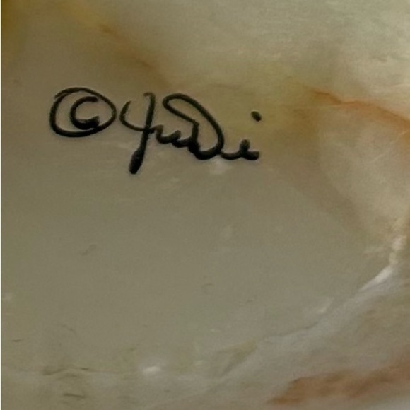 Gold figurine/ camel standing on a pole/pole is attached to onyx or quartz stone - Picture 6 of 11